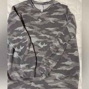 Athleta Gray Camouflage Top